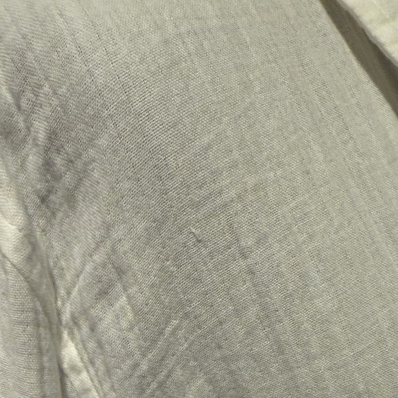 B22 Quince Women's Large Organic White Button-Down Shirt Preppy Casual - Picture 4 of 7